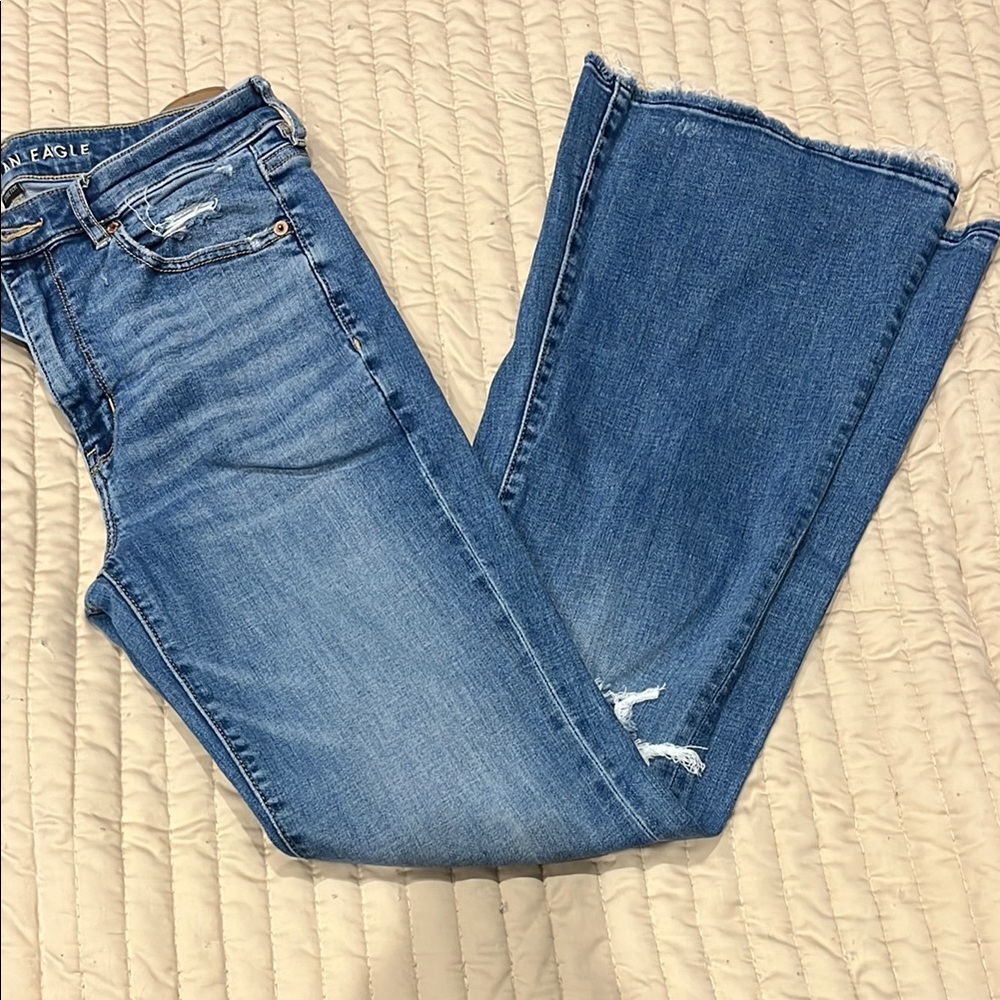 American Eagle Outfitters Women's Super Hi-Rise Flare